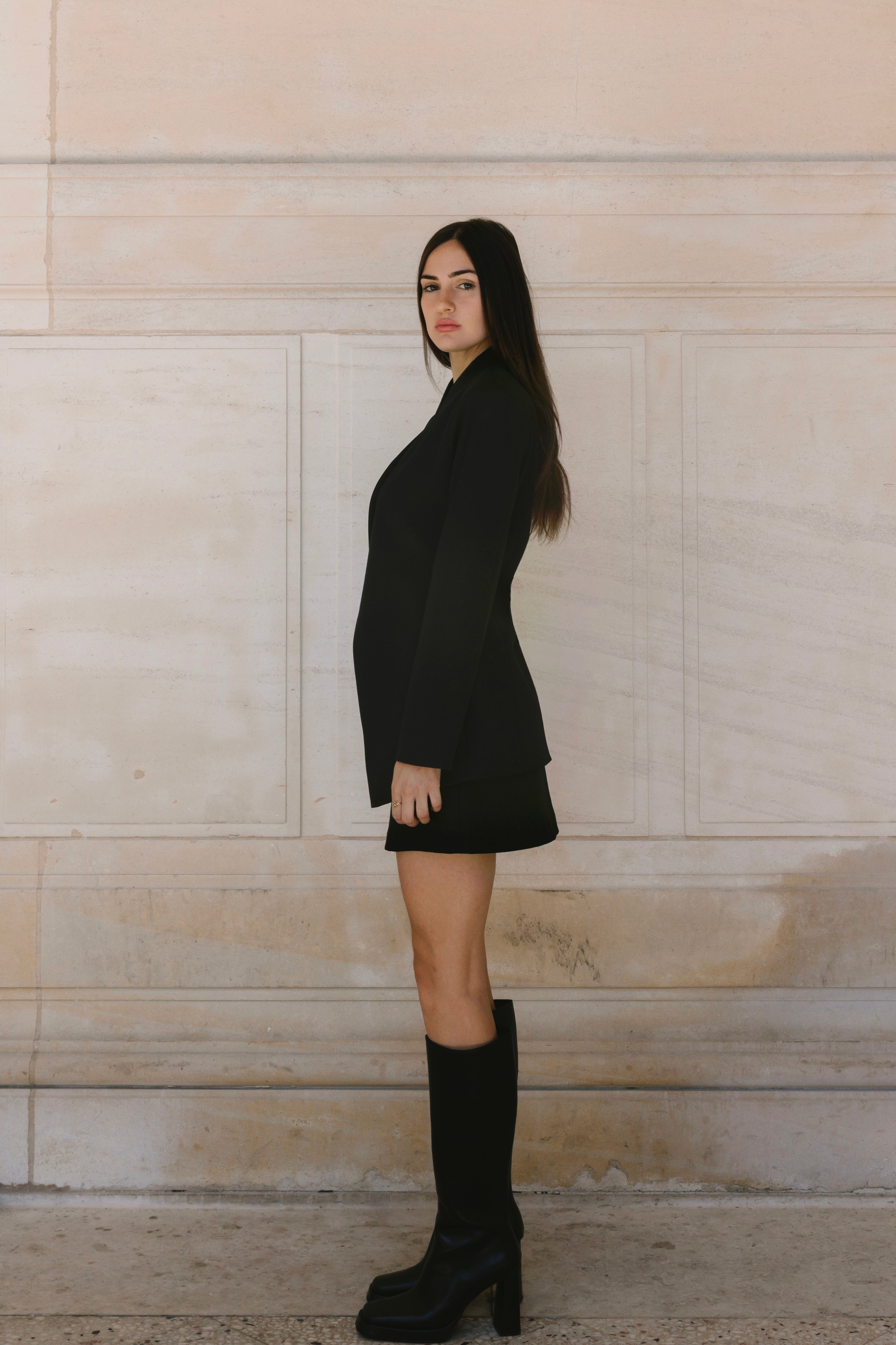 Crepe Crossover Blazer