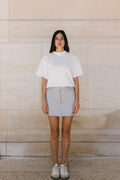 Tailored wool blend trouser skirt by steph alise with belt loops