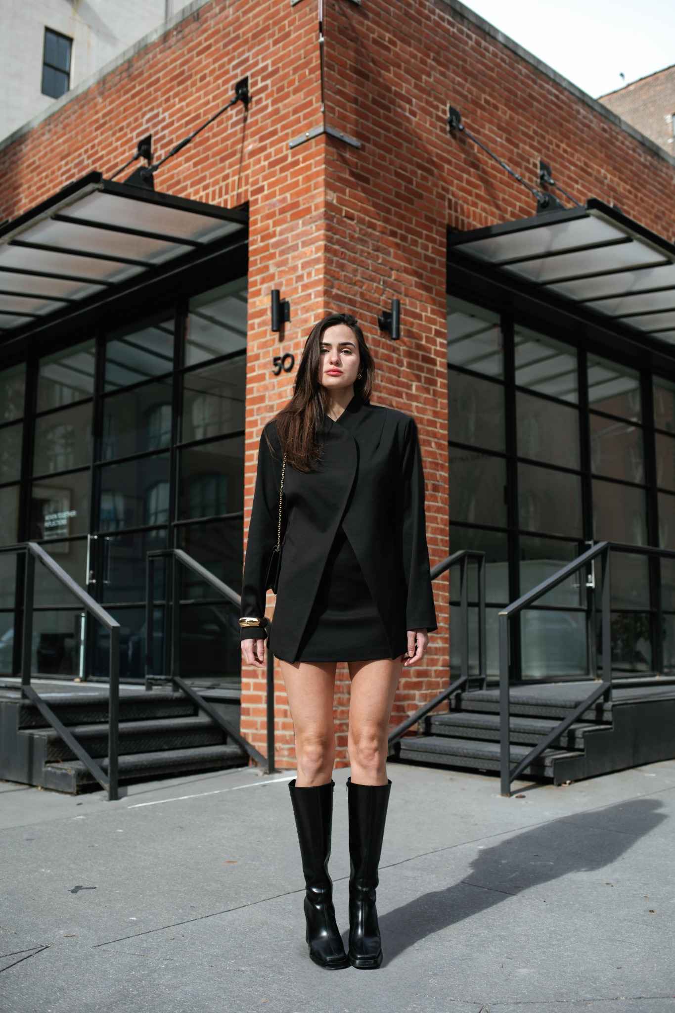 Crepe Crossover Blazer